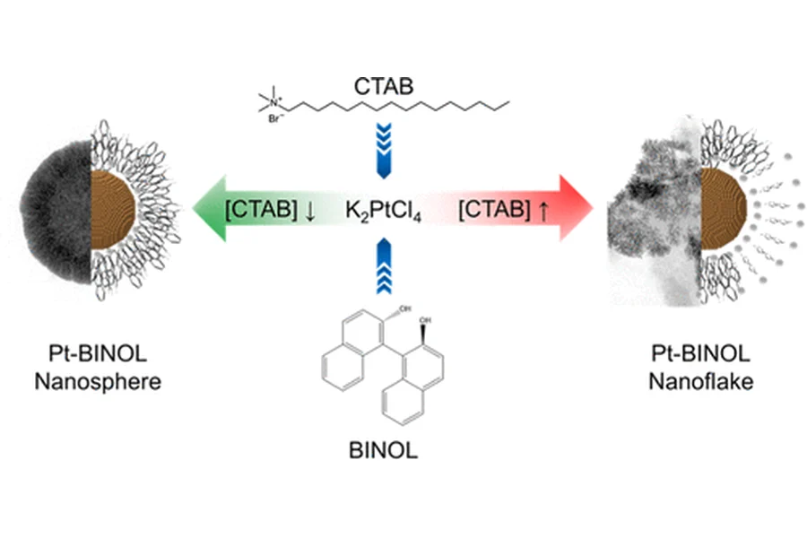 Pt-1, 1′-Bi(2-Naphthol) Nanostructures for Electrochemical H2 Evolution in Alkaline Media