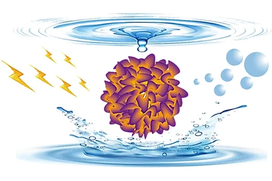 Operando identification of hydrangea-like and amorphous cobalt oxyhydroxide supported by thin-layer copper for oxygen evolution reaction